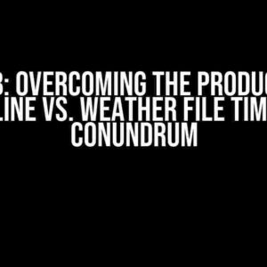 Pvlib: Overcoming the Production Timeline vs. Weather File Timeline Conundrum